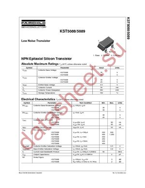 KST5089MTF datasheet  